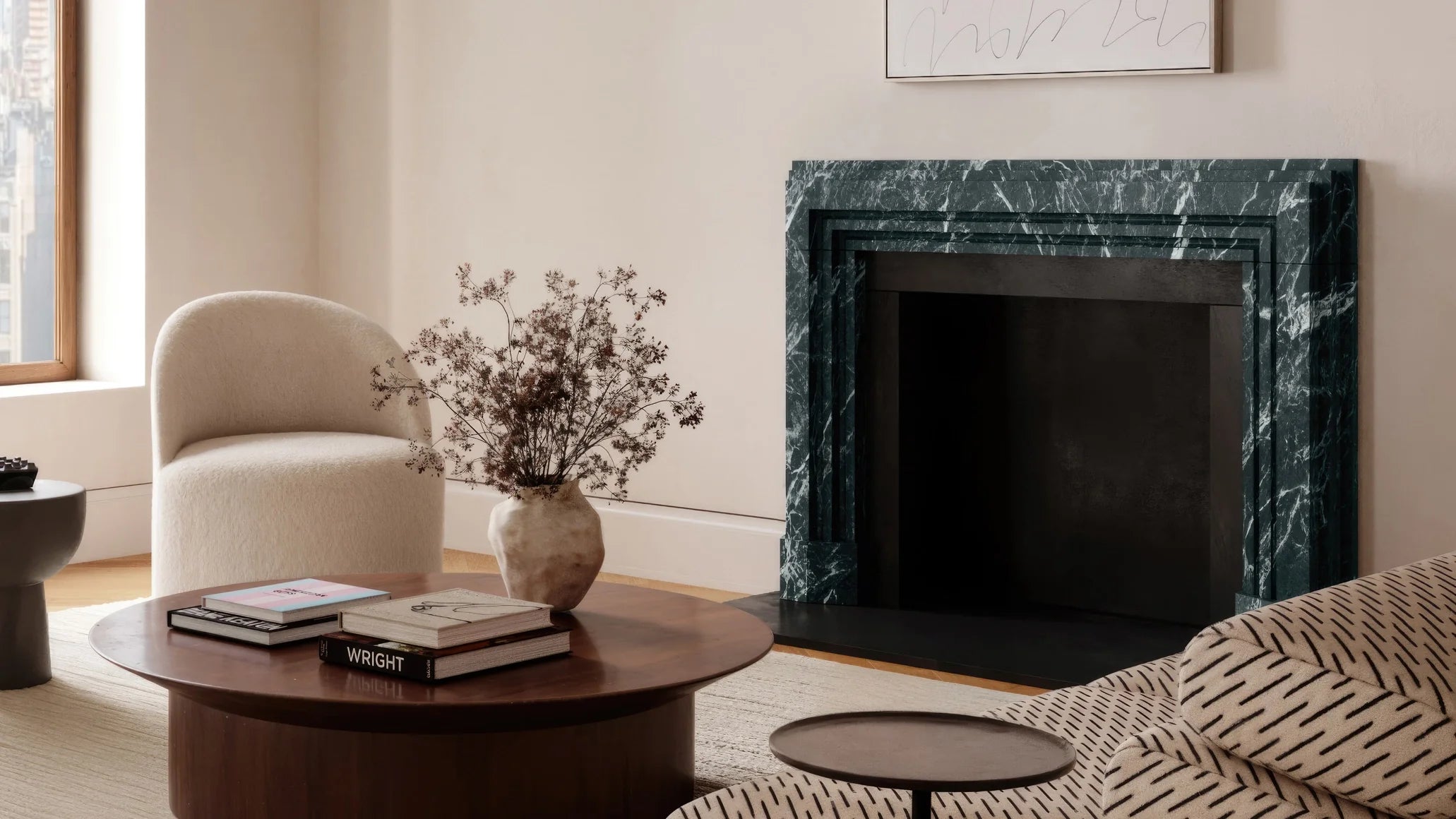 Modern Apartment Fireplace Mantel Surround Metropole Verde Alpi