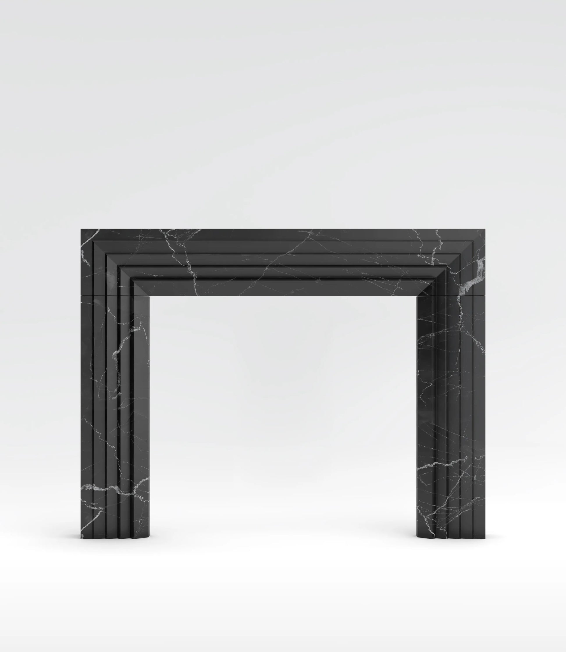 Cascade Surround Fireplace Mantel Nero Marquina