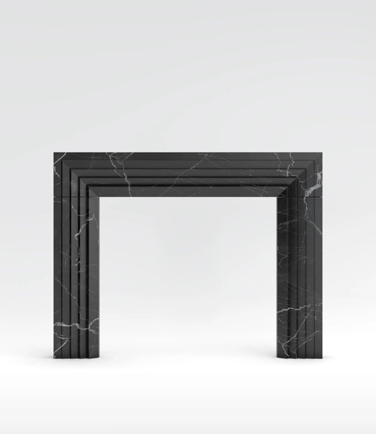 Cascade Surround Fireplace Mantel Nero Marquina