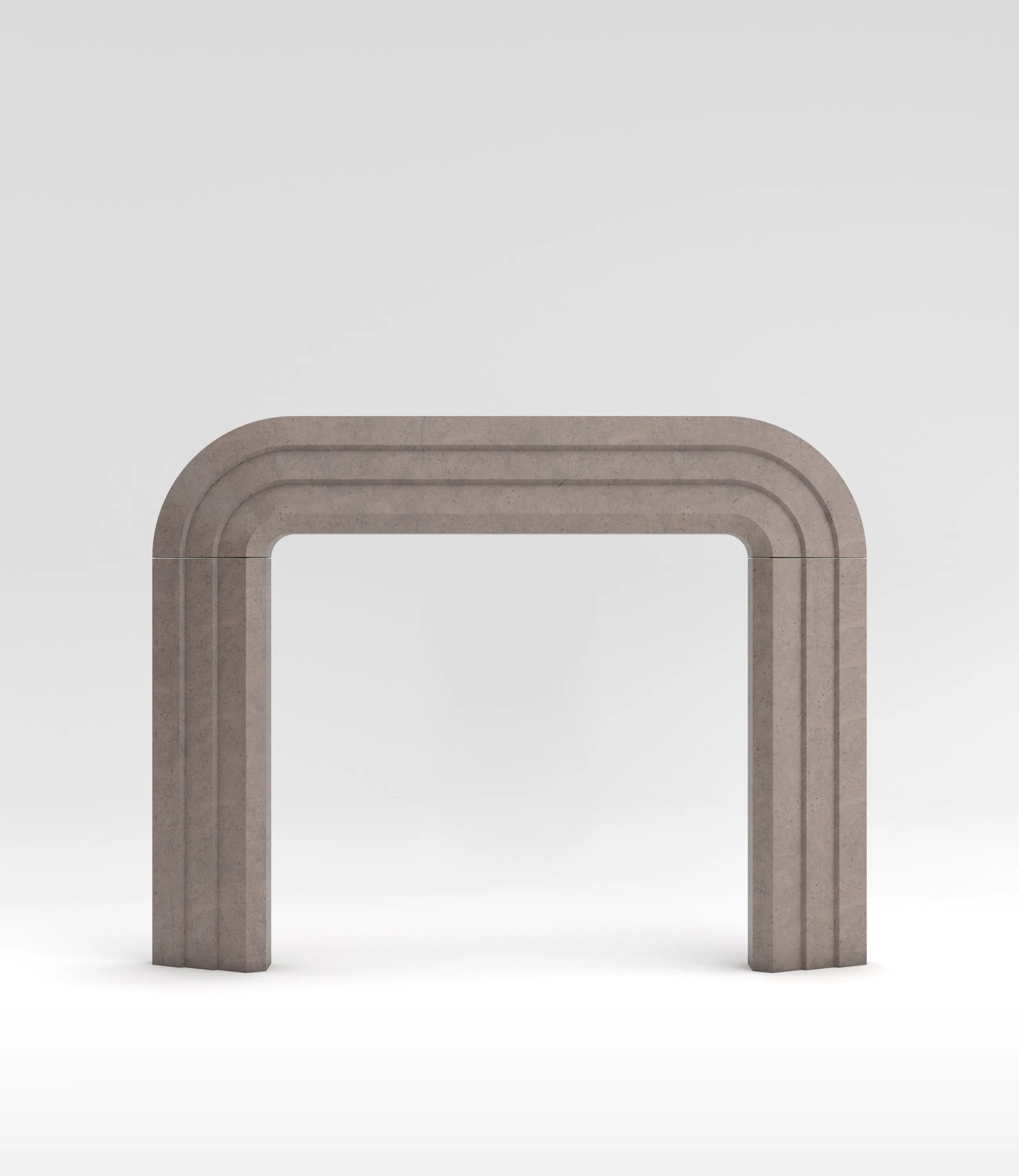 Frame Curved Surround Fireplace Mantel Blue Hills