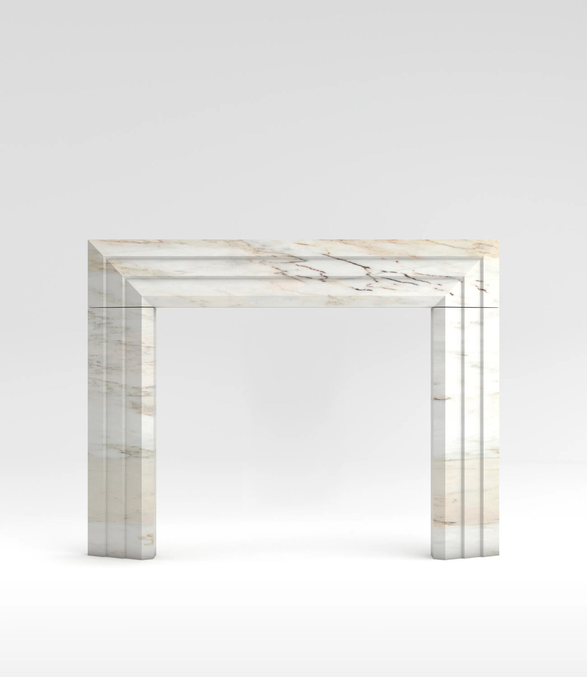 Framea Surround Fireplace Mantel White Estremoz