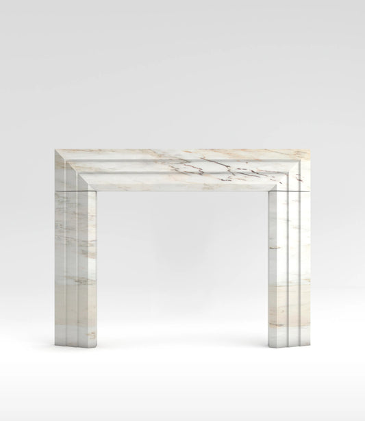 Framea Surround Fireplace Mantel White Estremoz