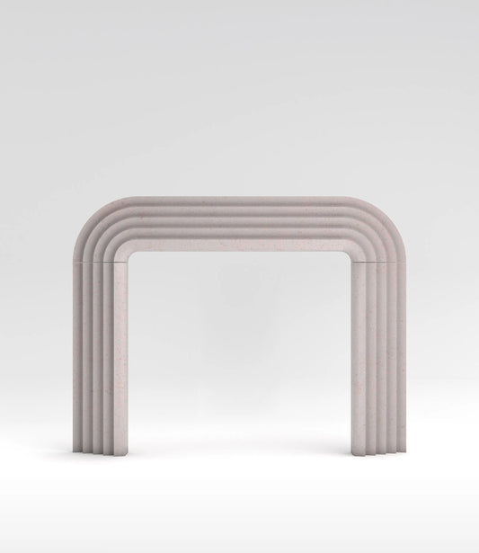Ondra Curved Surround Fireplace Mantel White Royal