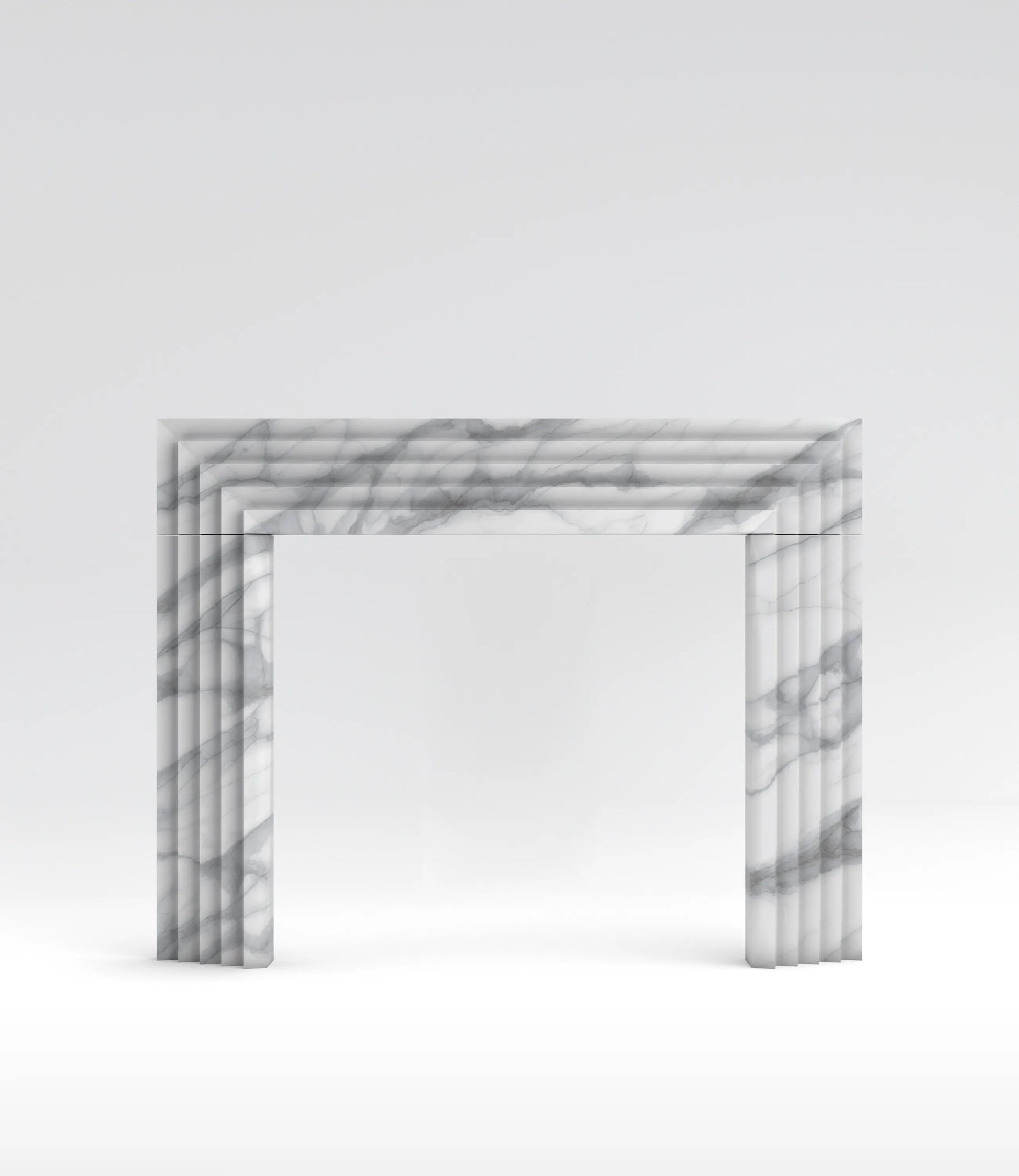 Ondra Surround Fireplace Mantel White Statuario