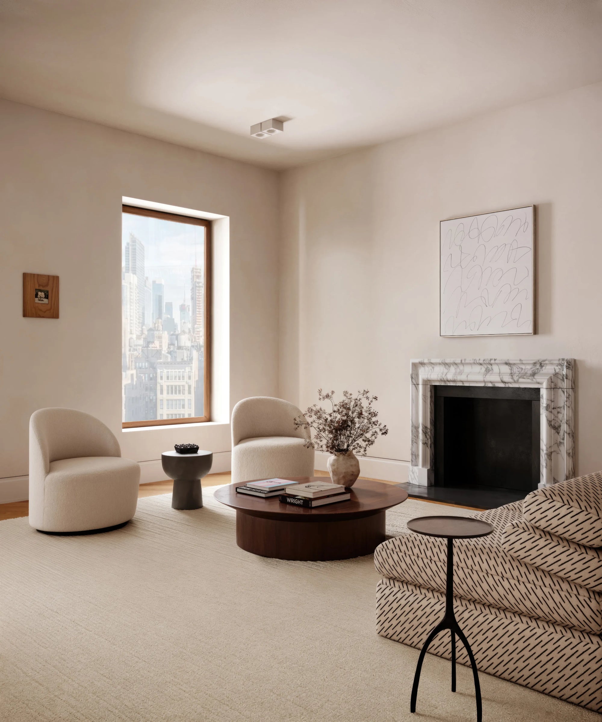 Modern Apartment Holt Surround Fireplace Mantel Breccia Di Regno