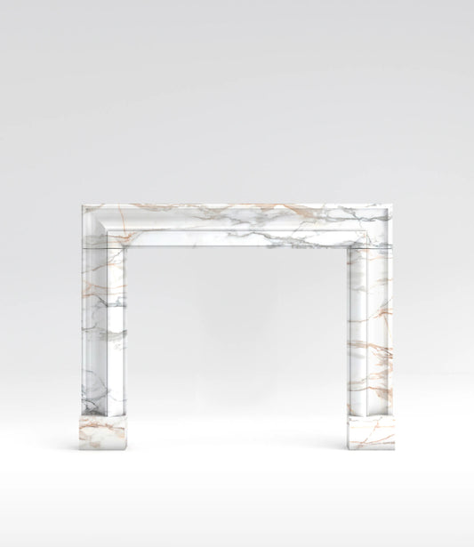 Rivala Surround Fireplace Mantel Calacata Borghini