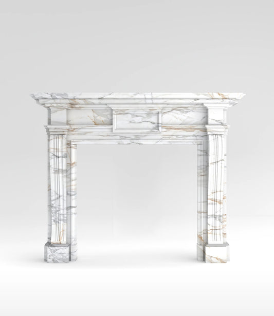 Somerset Surround Fireplace Mantel Calacatta Borghini